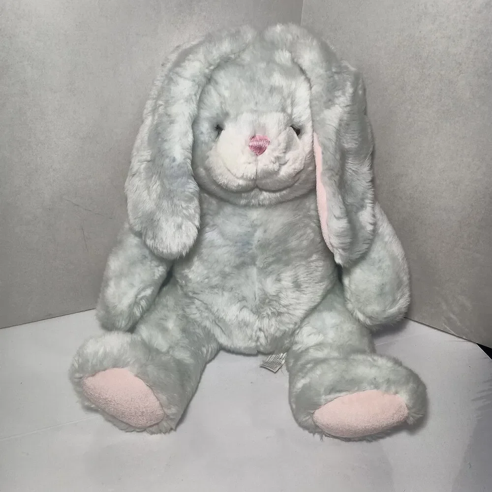 RARE Large 18" Vintage Stuffed Animal Alley Toys R Us Blue Plush Bunny Rabbit - Picture 16 of 16